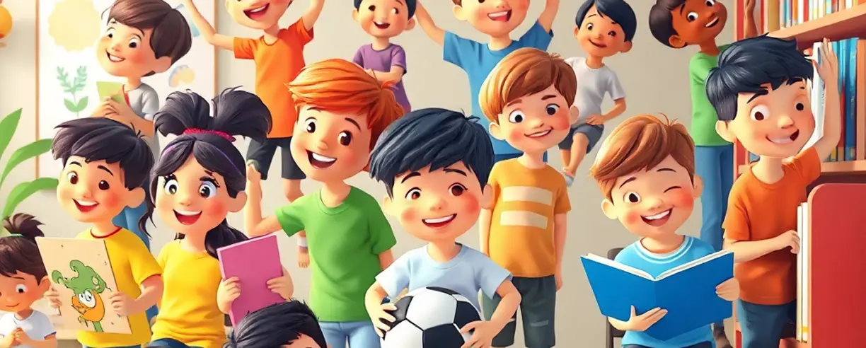 Bambini durante le attività educative